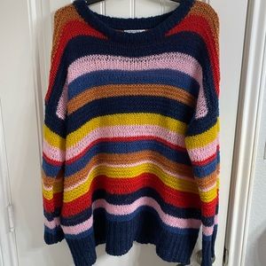 Multi-Color Striped Sweater
